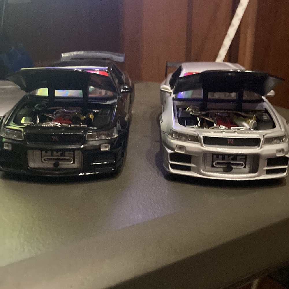 (Rare!) Jada Toys Nissan Skyline GTR R34 Skyline Diecast Model Car